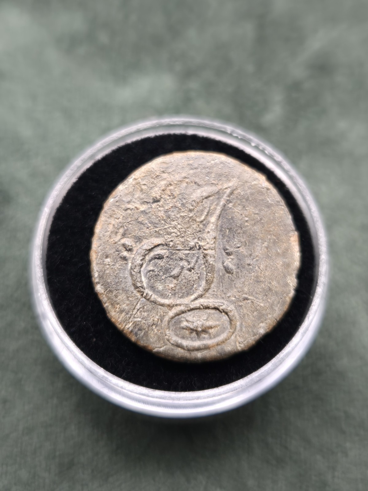 Pewter War of 1812 US Infantry Coat Button w Shank 1812-1815 ALBERTS GI36 E