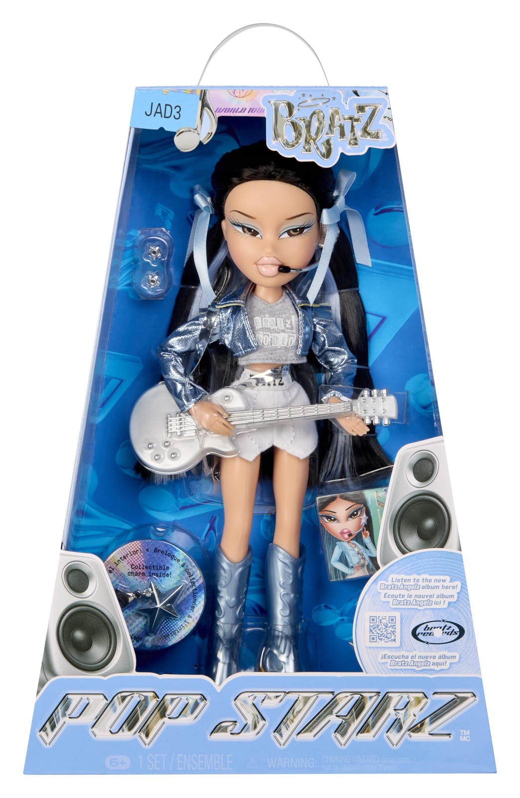 BRATZ Pop Starz Jade - Fashion Doll with Collectable Charm, Outfit and Music Acc