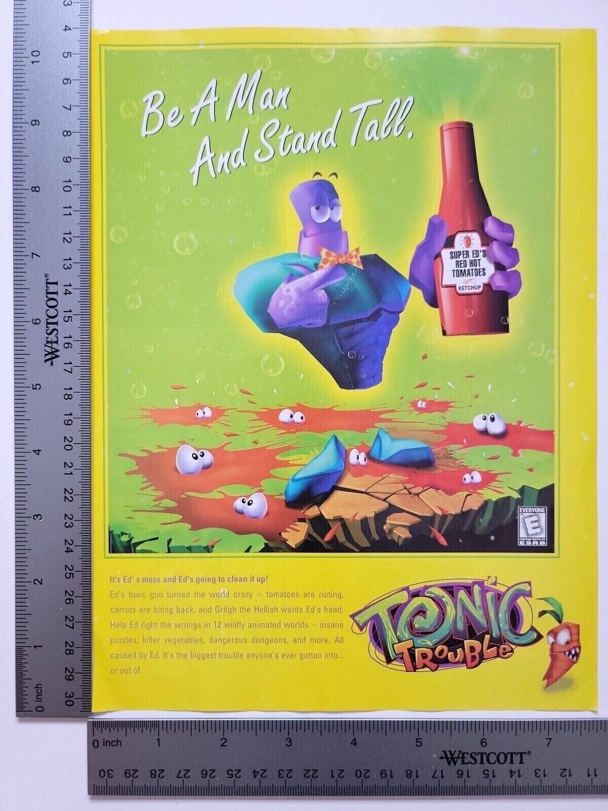 Tonic Trouble Original Print Ad / Poster Game Gift Art