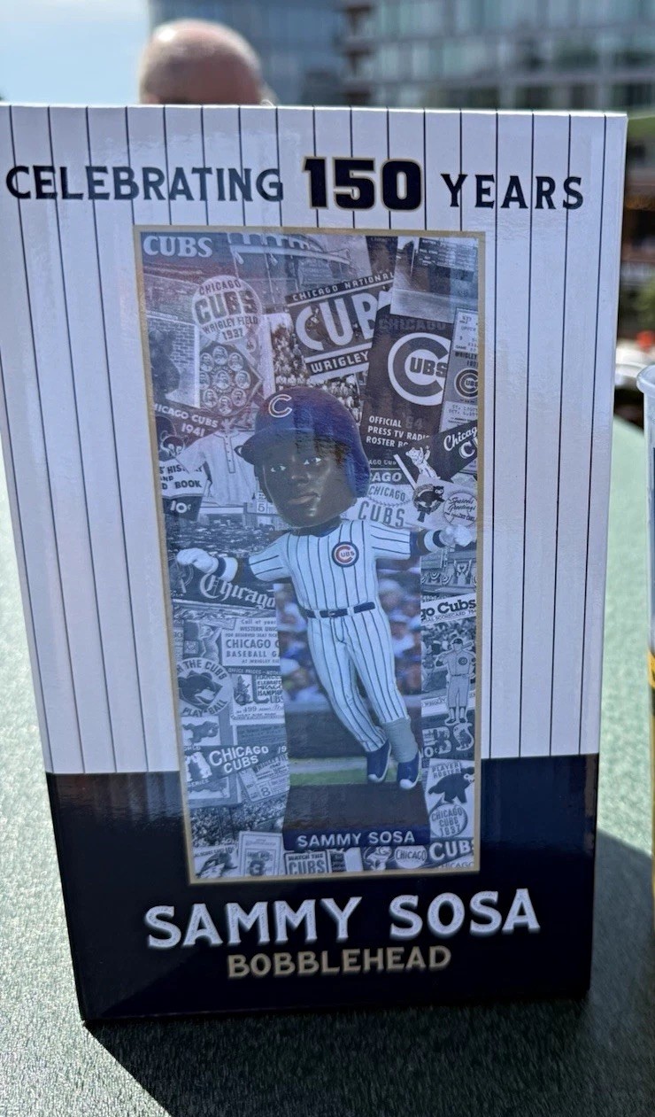 Chicago Cubs Sammy Sosa Bobblehead Chicago Cubs 150 Years MLB Baseball