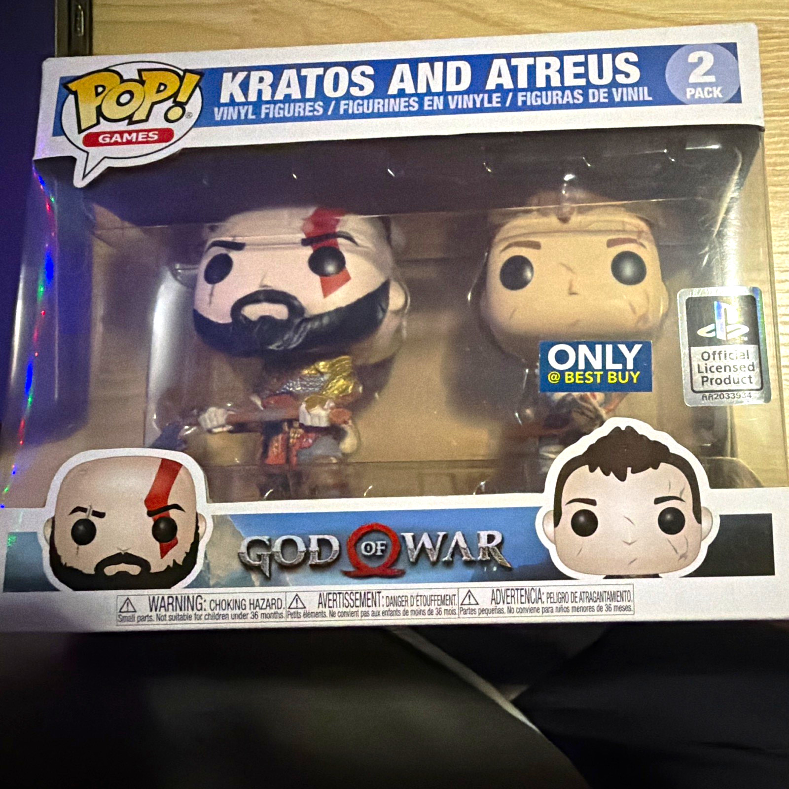 Funko Pop Games God of War Kratos & Atreus 2-Pack Vinyl Best Buy Excl