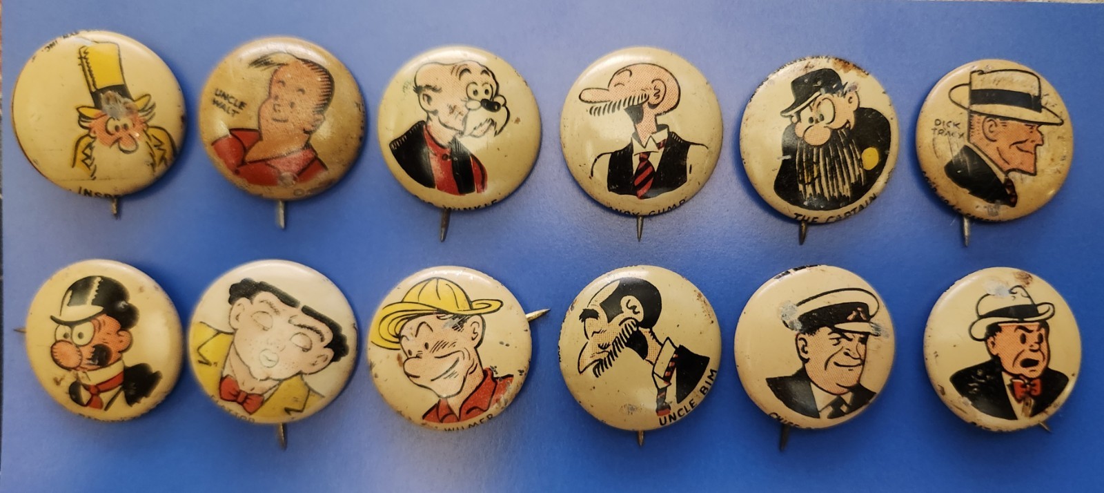 Kellogg's Pep Pins Collection of 35, 34 Different 