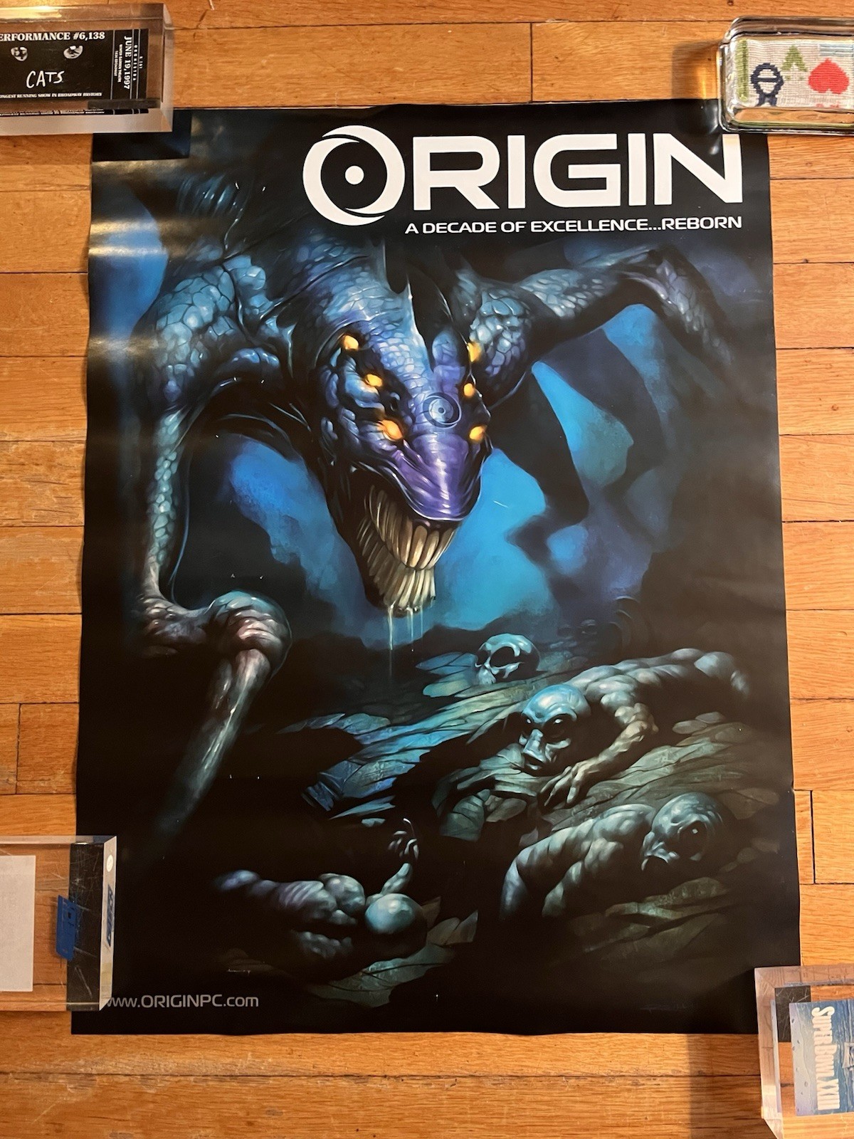 VINTAGE 2009 Origin PC A Decade of Excellence Computer Promo Poster Y2K