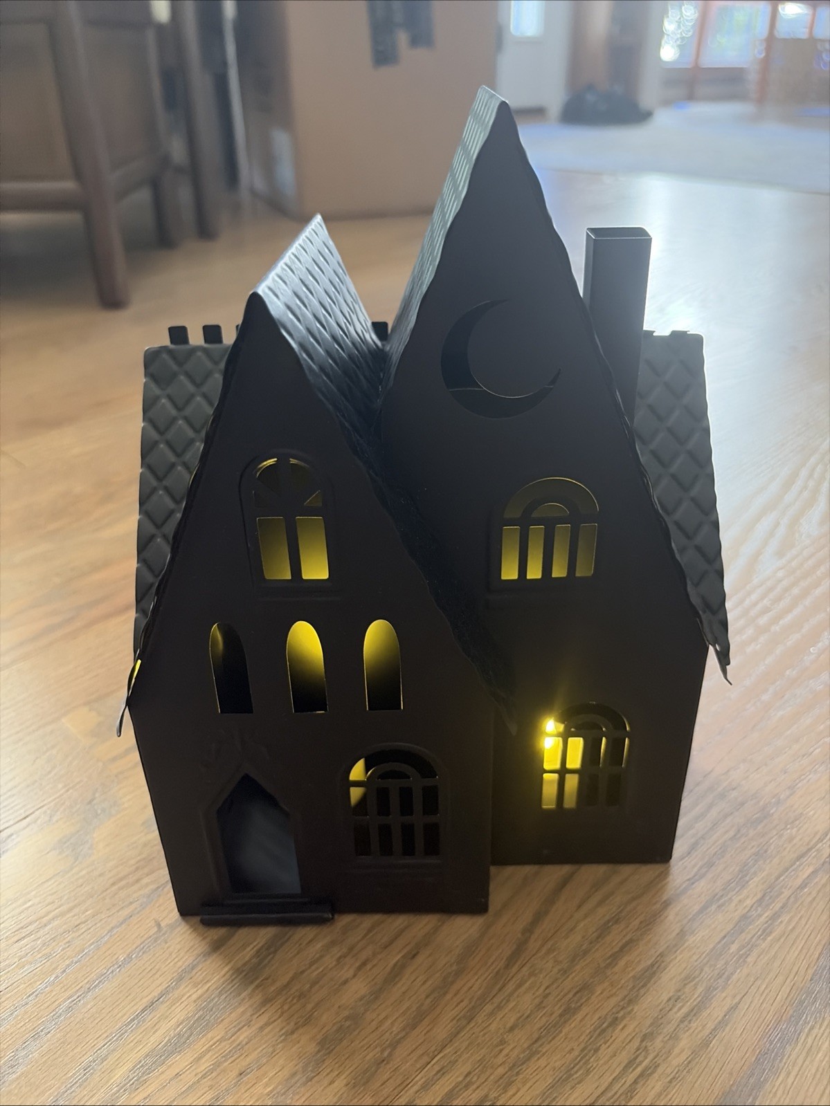 Halloween Target Light-Up Black Metal Haunted House Spooky Hyde Eek NEW