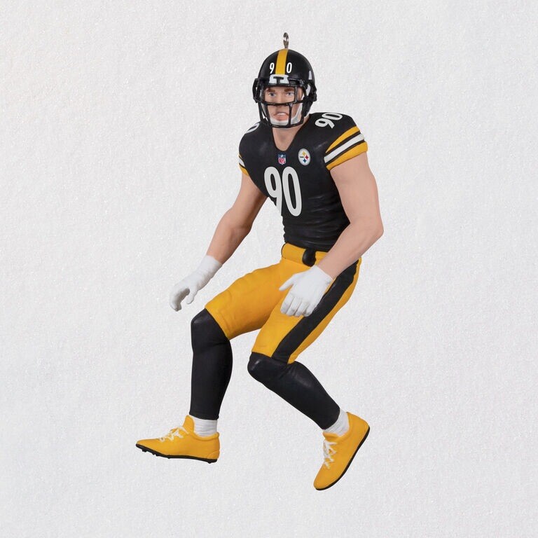 Hallmark  🏈 2022 Pittsburgh Steelers T.J Watt Ornament Brand New 🏈
