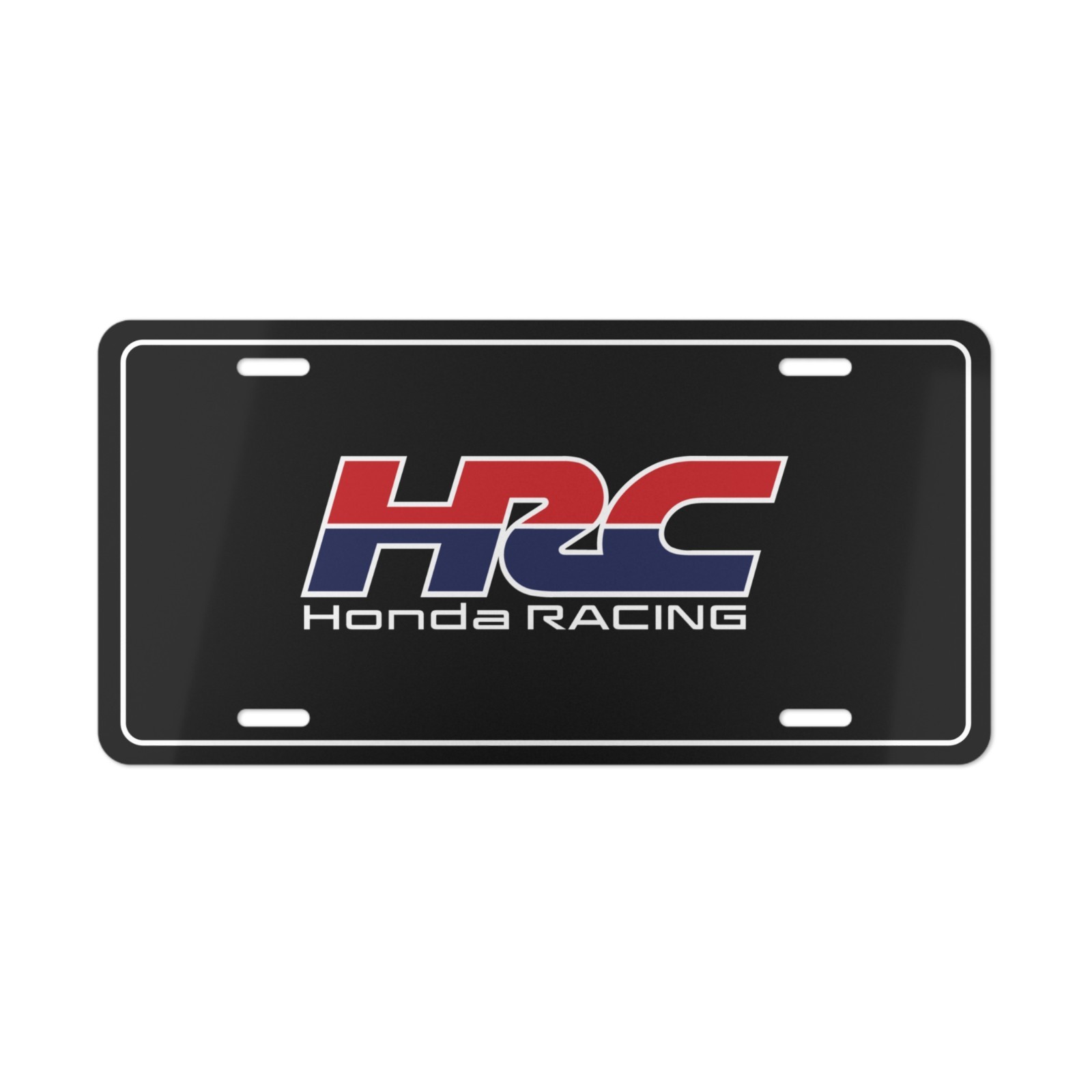 Honda Racing, License Plate Auto Car Tag Metal Aluminum (Vanity Plate)