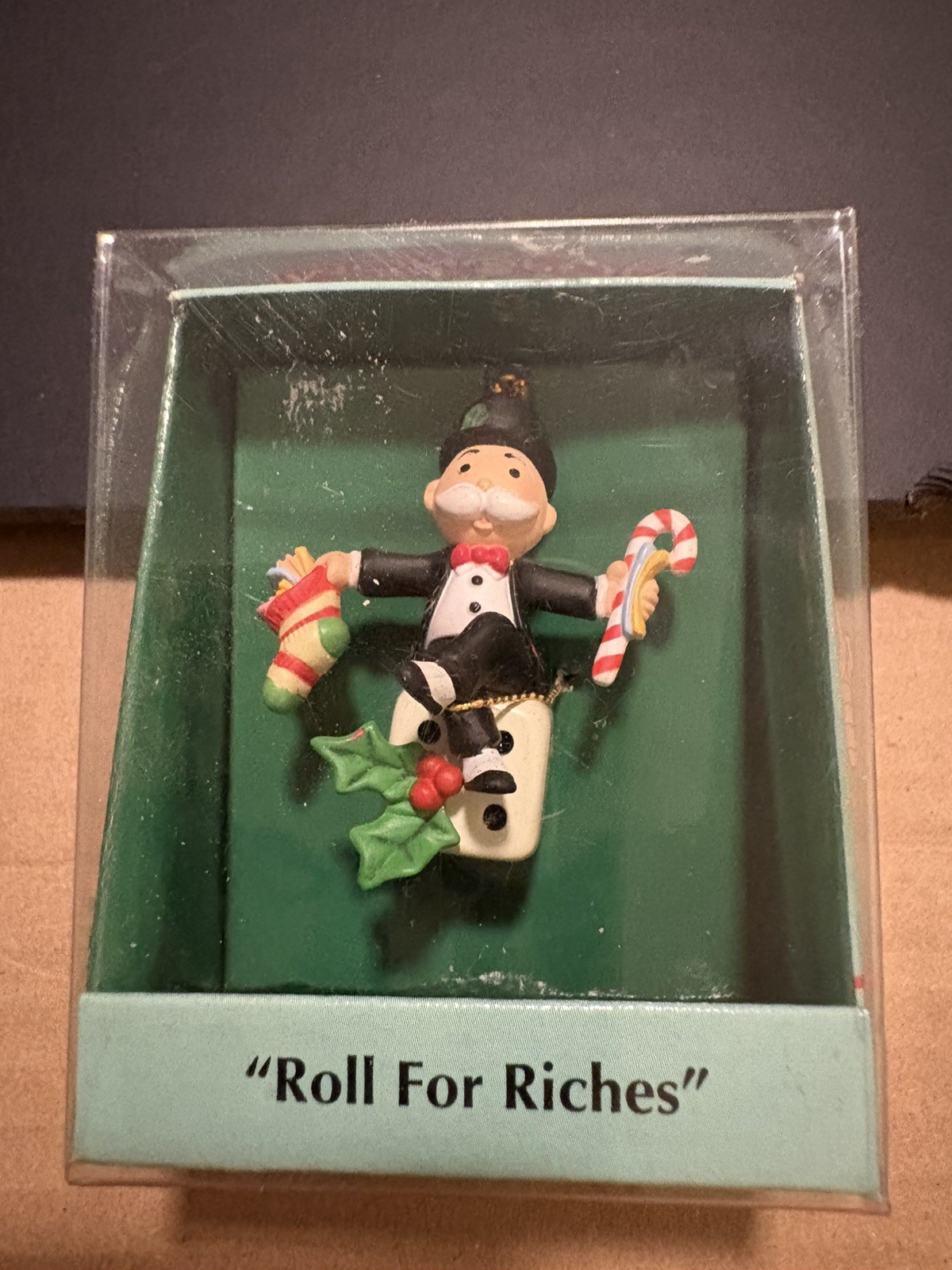 MONOPOLY ROLL FOR RICHES ENESCO Small Wonder Miniature Ornaments, 1994