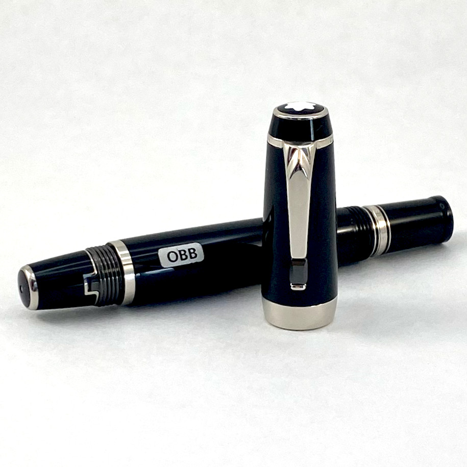 Retired Montblanc Boheme Noir Gemstone Retractable Fountain Pen OBB - New in Box