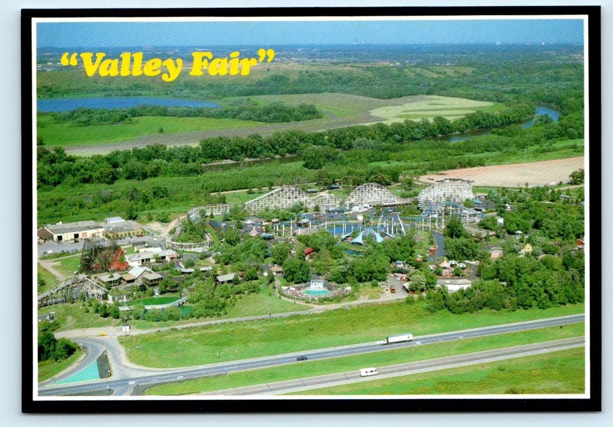 SHAKOPEE, Minnesota MN ~ Aerial View VALLEY FAIR Amusement Park 4\