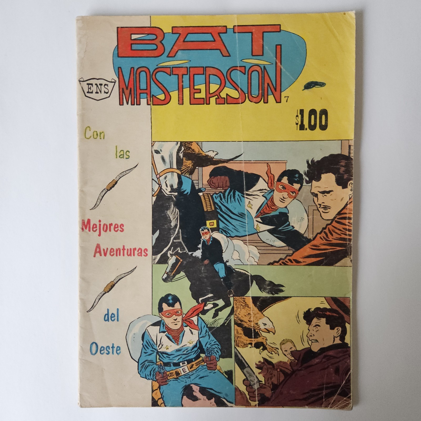 Bat Masterson #7 Spanish Mexican Silver Age 1960 Mejores Aventuras Del Oeste