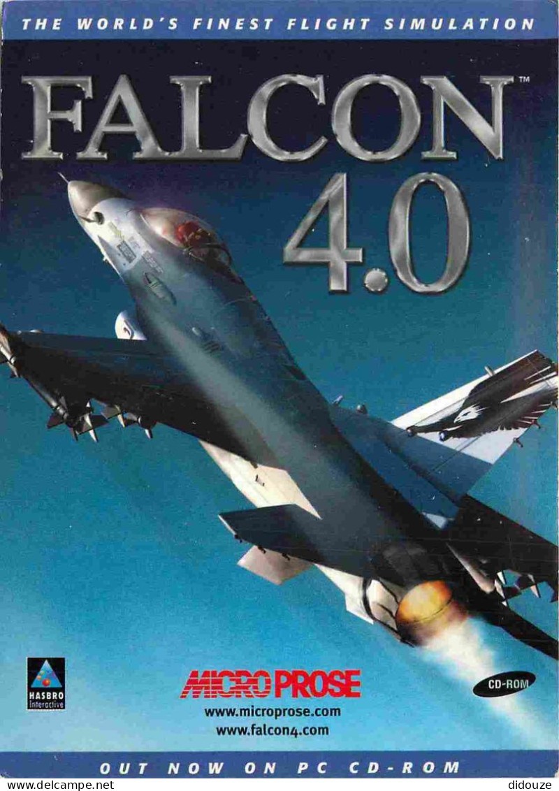 Postcard - Aviation - Airplanes - Microprose Falcon 4.0 Video Game - CPM - V