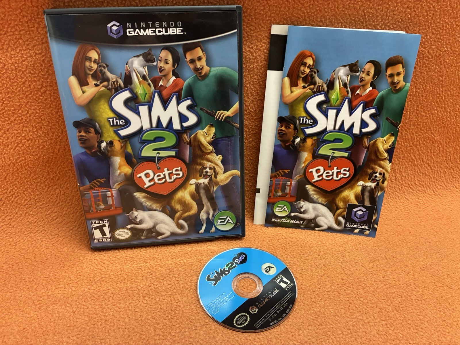 The Sims 2 Pets Nintendo GameCube Black Label Tested Complete