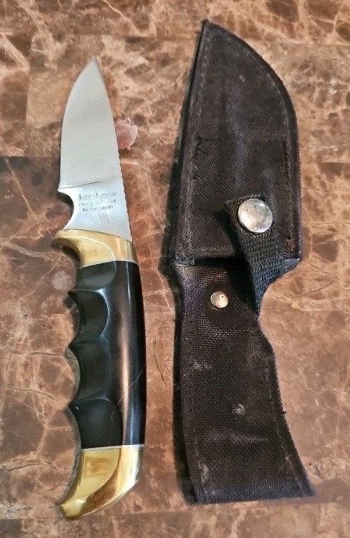 Vtg Rare Kershaw Knife Fixed Blade Deer Hunter 1030 Oregon USA by Kai Japan