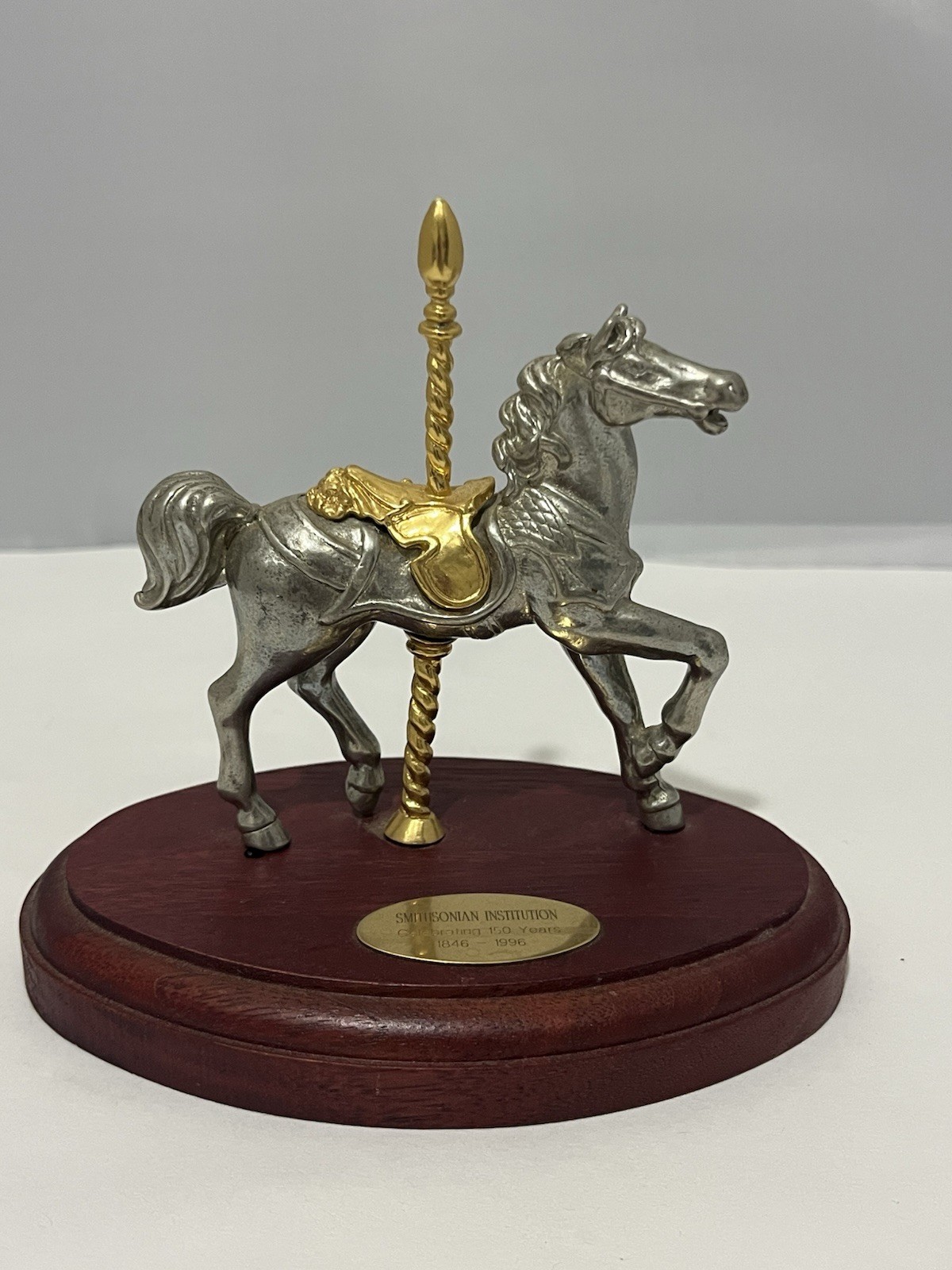 Exquisite VTG Smithsonian Metal(Pewter?) Carousel Horse Figurine–Limited Edition