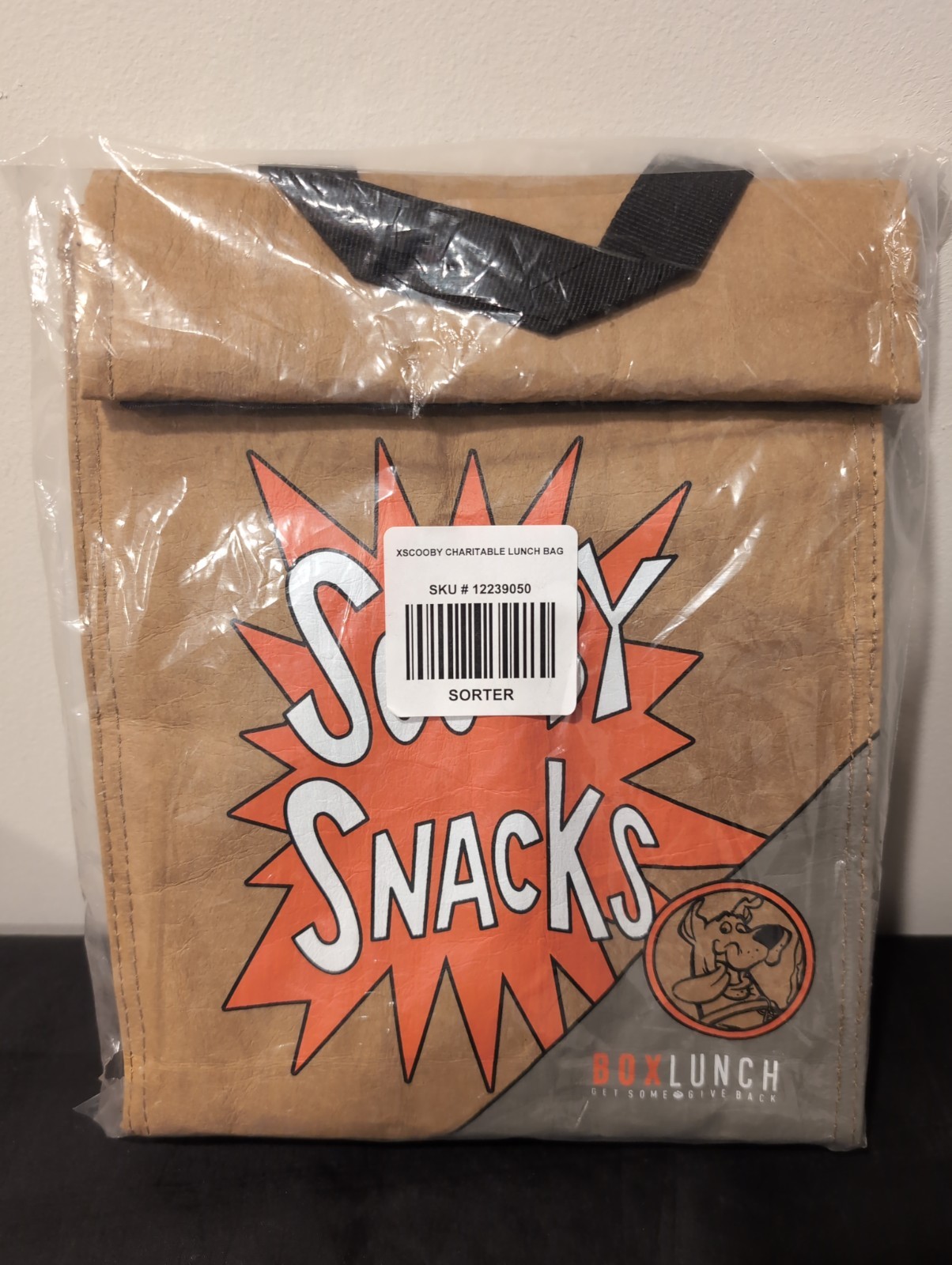 Scooby Snacks BoxLunch Insulated Lunch Bag Scooby Doo Brown Paper Bag 2019