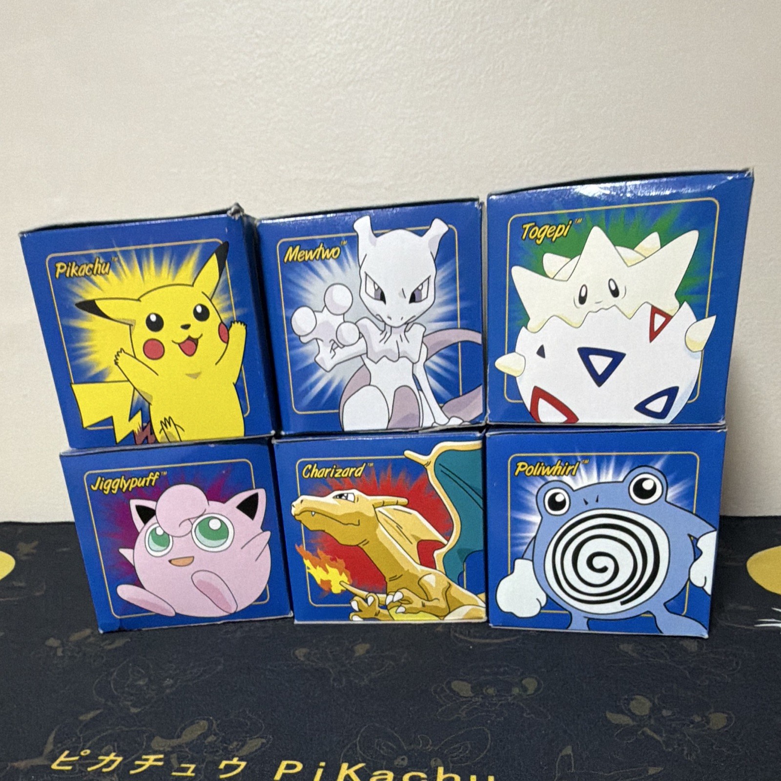 Nintendo Pokémon Red Ornament Set Pikachu Mewtwo Charizard Togepi Jigglypuff
