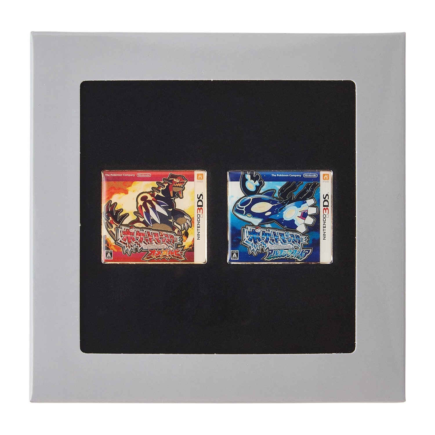 PC547 Pokemon Center Package Pins Omega Ruby and  Alpha Sapphire Nintendo 3DS JP