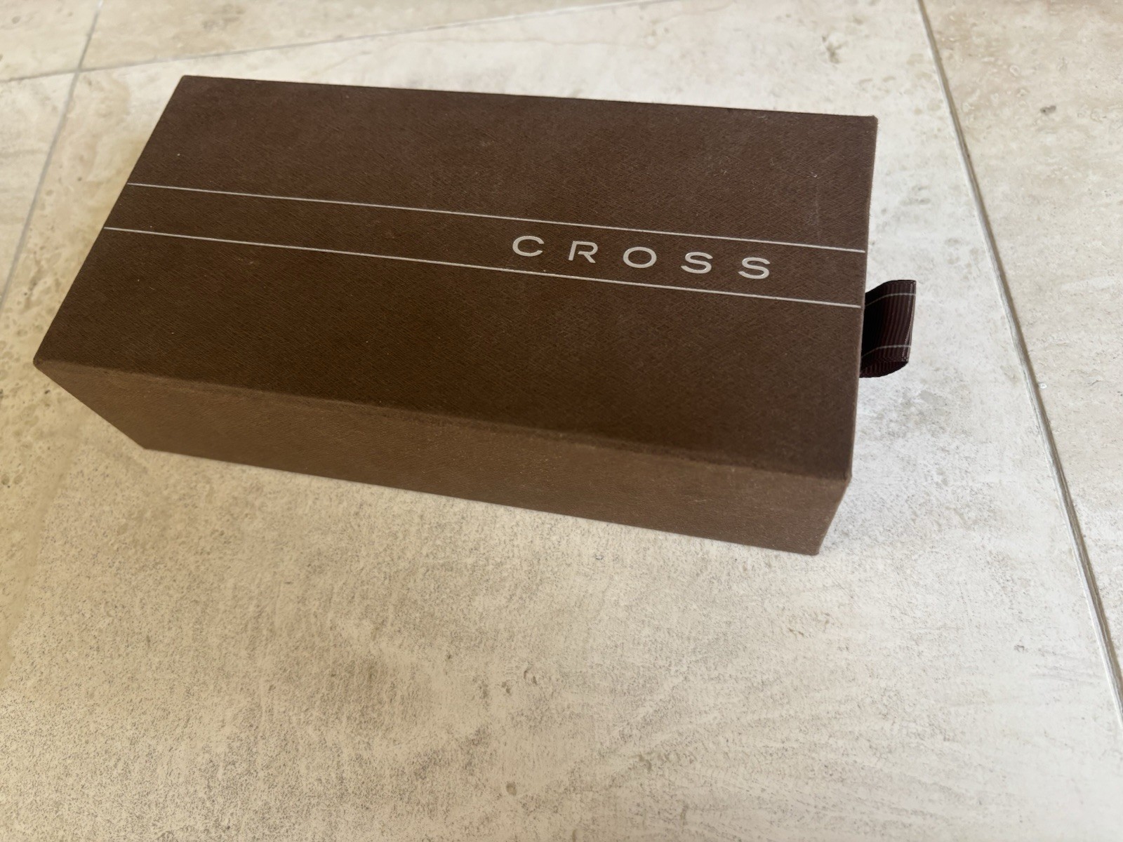 Cross Townsend Platinum Plated Rollerball Pen Diamond Pattern Luxury Box Set NIB
