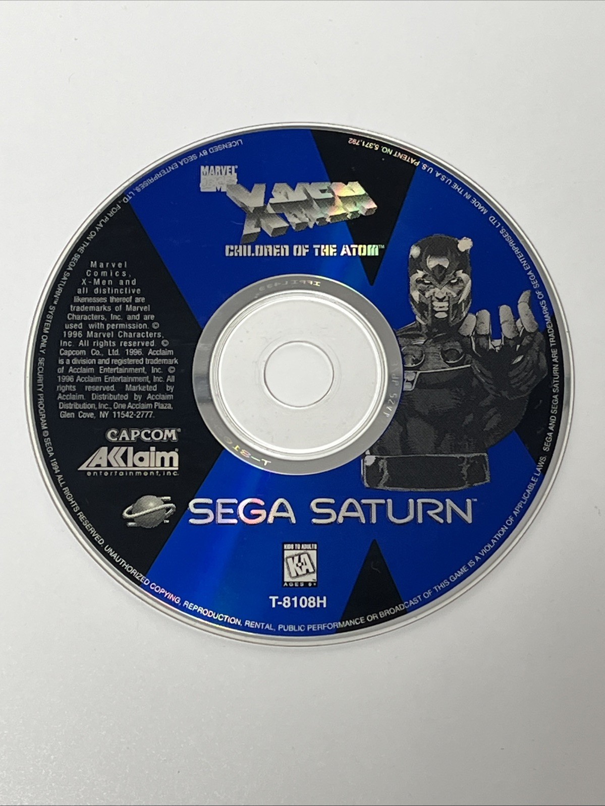 X-Men: Children of the Atom (Sega Saturn, 1996) *GAME DISC ONLY*