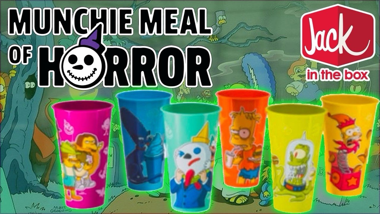 Jack In The Box Simpsons collectible Cup Set Of 6