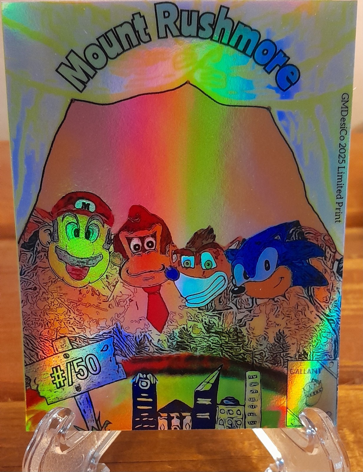 2025 Super Mario Sonic Donkey Kong Crash Bandicoot /50 Chrome Holographic 💫