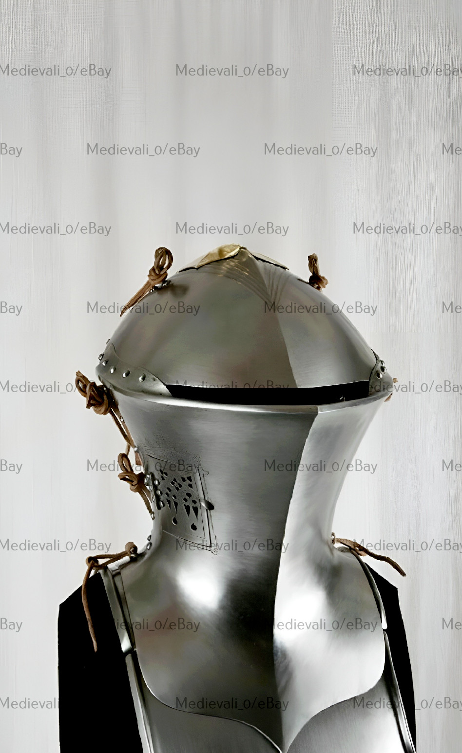 18GA Medieval Steel German Frog Mouth Helmet Heavy Tournament Frog Mouth Helmet