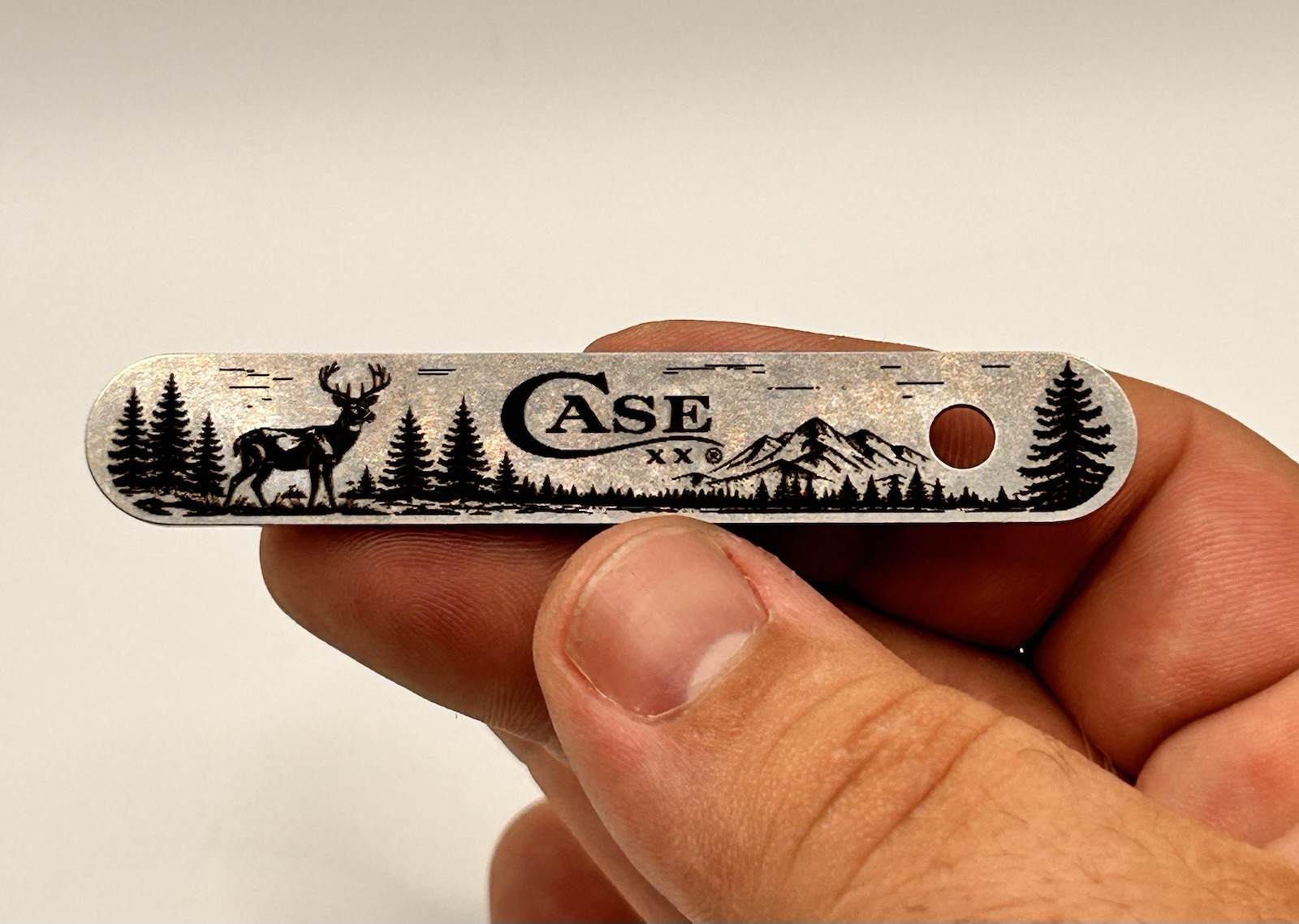 Custom Engraved Knife Pick Blade Opener Case XX Inspired Deer Scene 3”