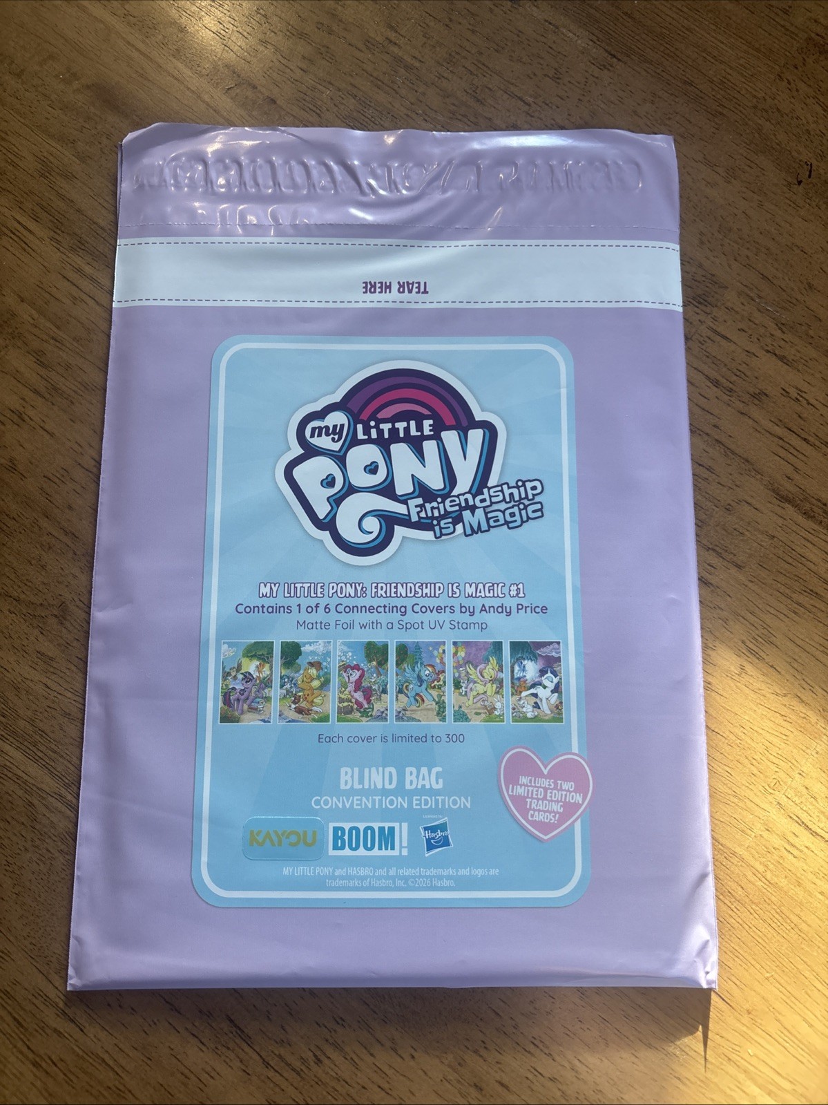 SDCC 2026 Boom Studios My Little Pony Andy Price Collectible Blind Bag ltd 300