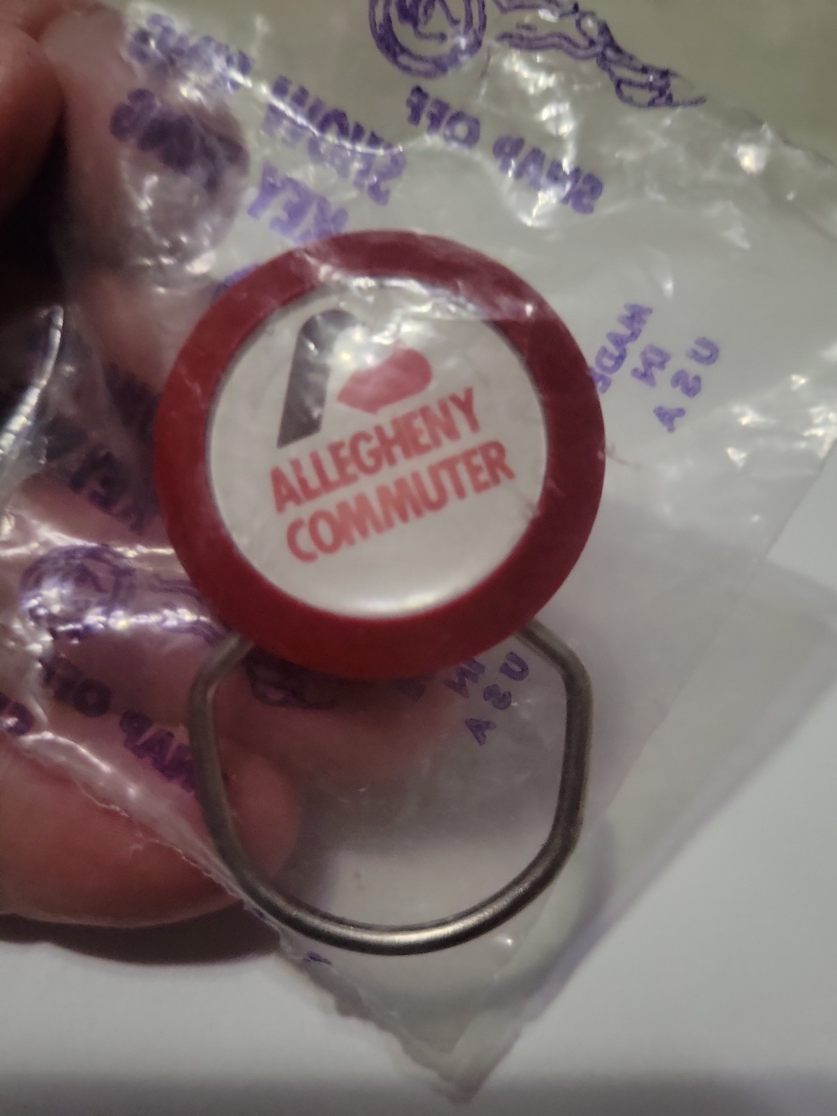 Vintage Allegheny Commuter US AIR Airlines Keychain Unused