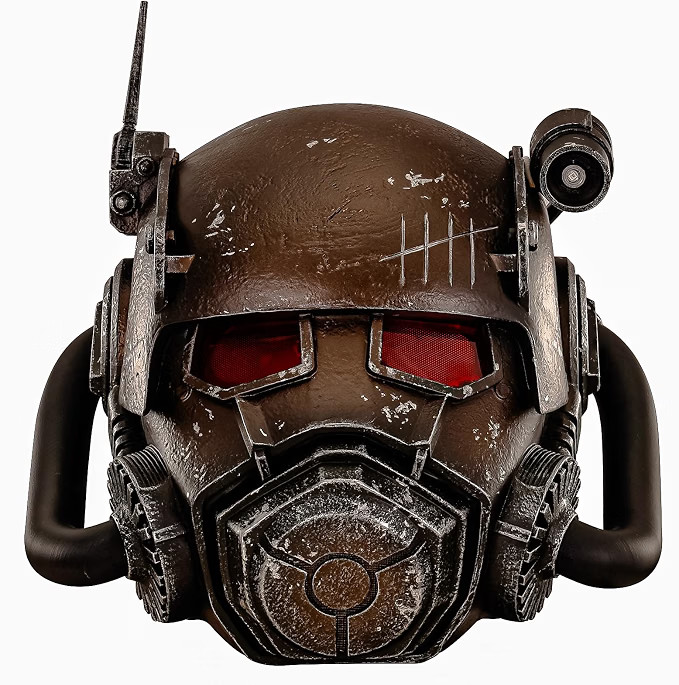 Game Fallout 4 NCR Veteran Ranger Helmet Cosplay Prop LED Light Resin Replicas