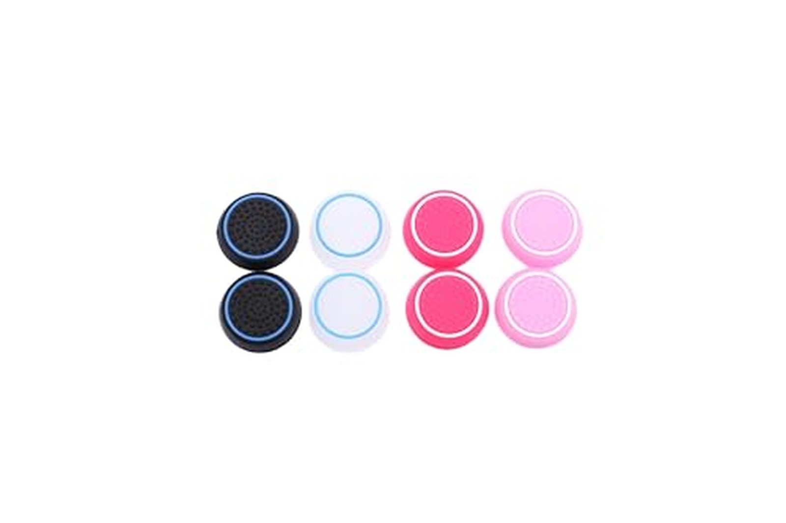 8Pcs Anti-Slip Silicone Thumb Grips Caps for PS5 PS4 Xbox Switch