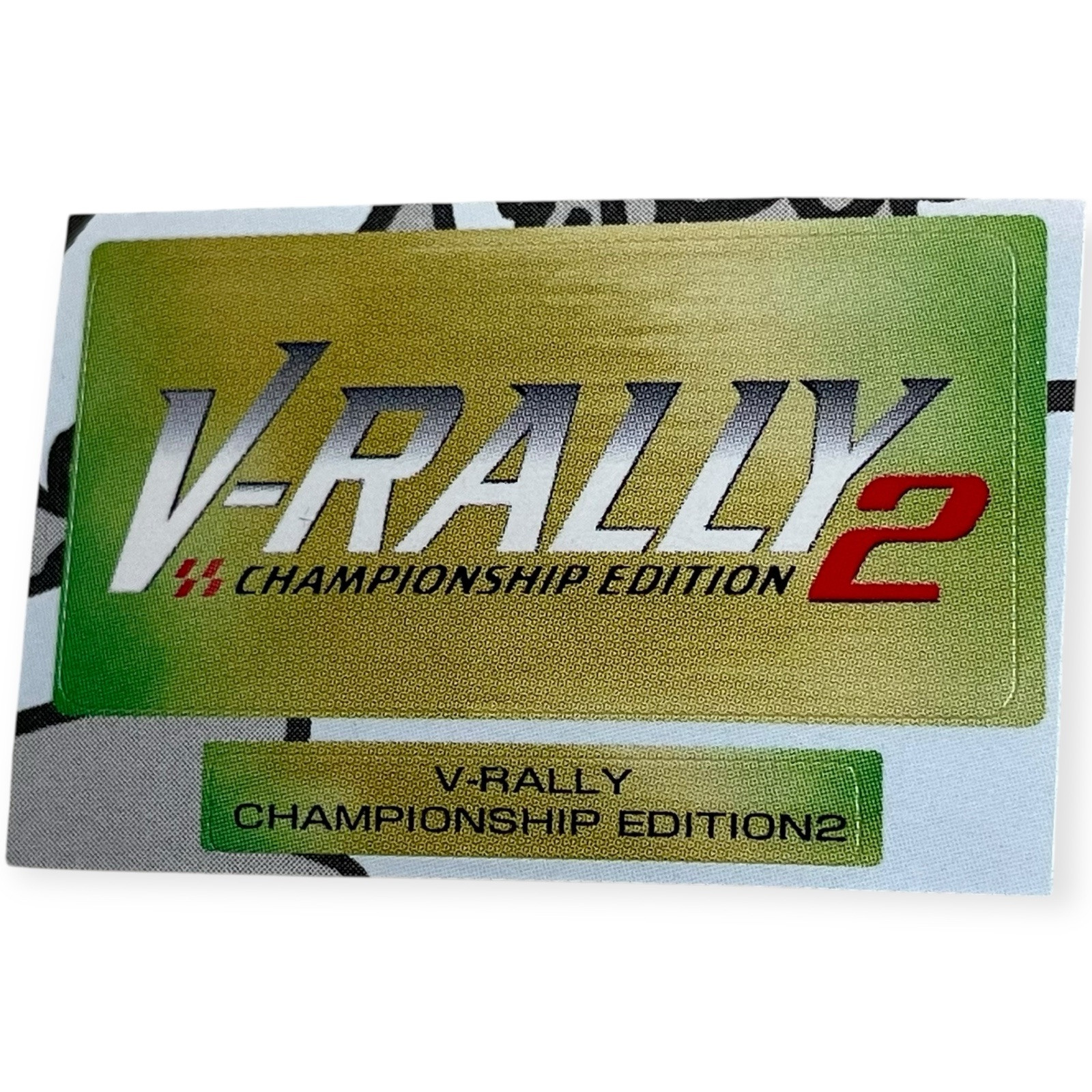 Sony PlayStation 1 PS1 Need for Speed V-Rally 2 Championship Memory Card Sticker