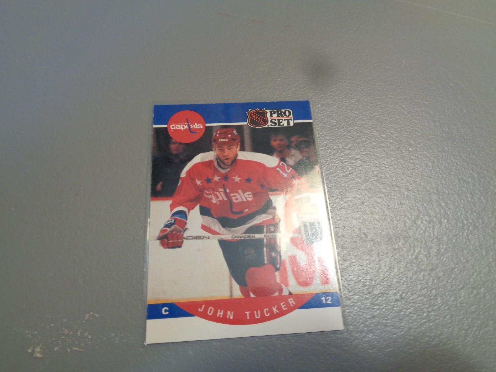 1990-91 Pro Set Hockey Card John Tucker Washington Capitals #322