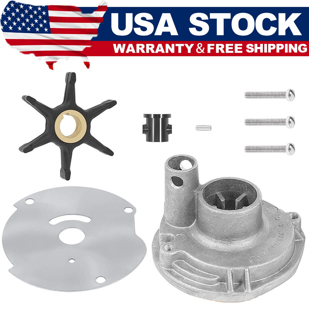 Water Pump Impeller Kits for Johnson Evinrude BRP OMC 10 15 18 20 25 HP Housing