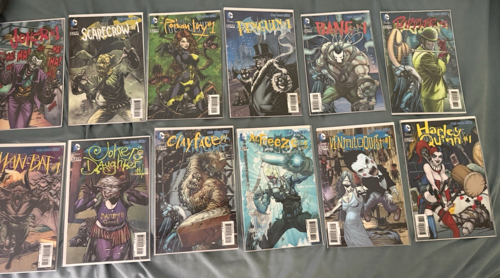 New 52 Villains 3D Lenticular Cover - DC Comic Book Lot (52 Issues) NM FULL SET