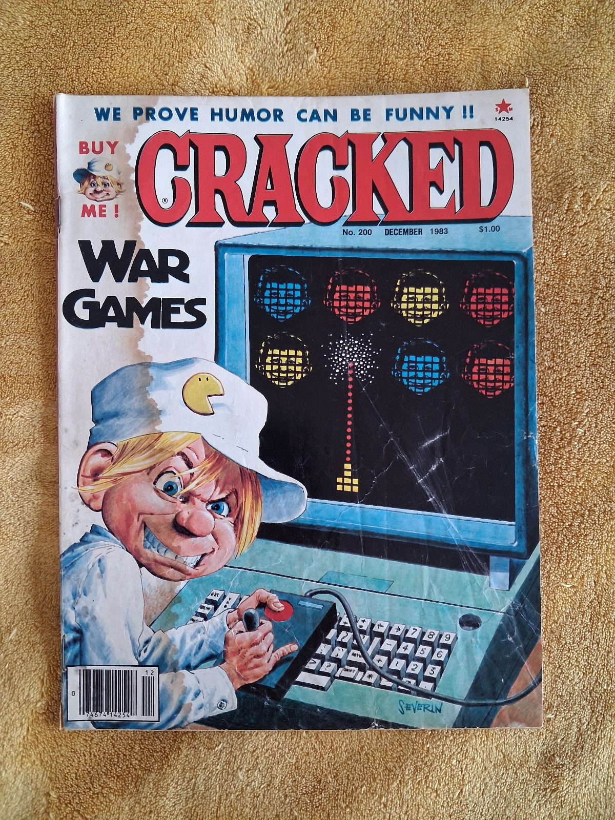 Cracked No. 200 Dec 1983 War Games TV Arcade- Bagged