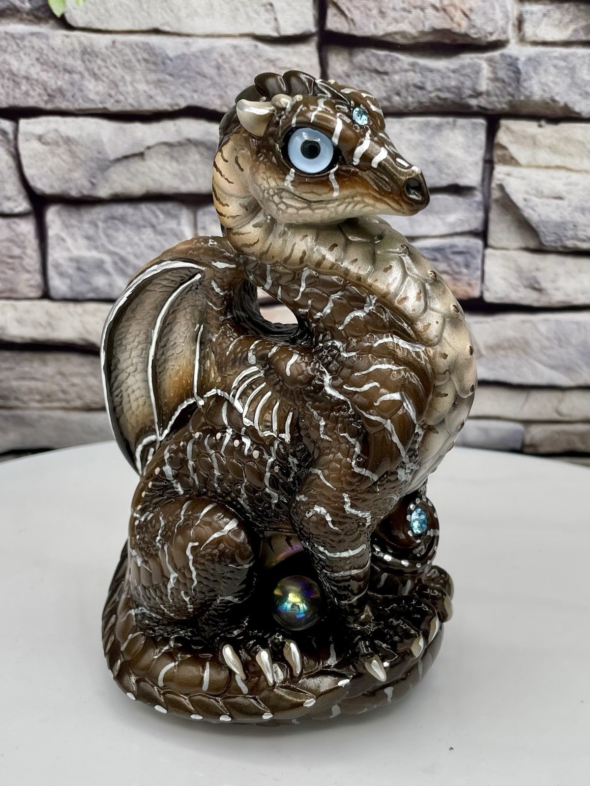 Windstone Editions Peña Bantam Dragon MOD/REPAIR/REPAINT “Chocolate Stripes”