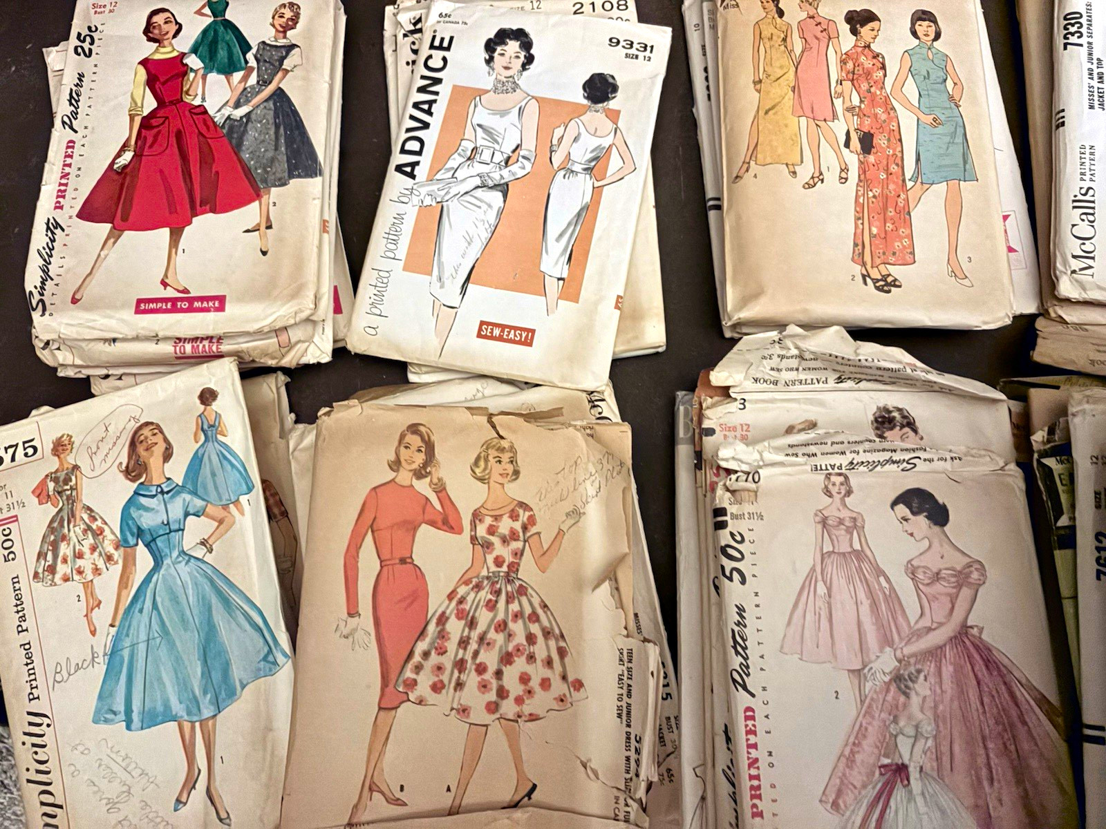 Mixed Brands Vintage Original Women's Sewing Pattern Lot Simplicity McCall's +