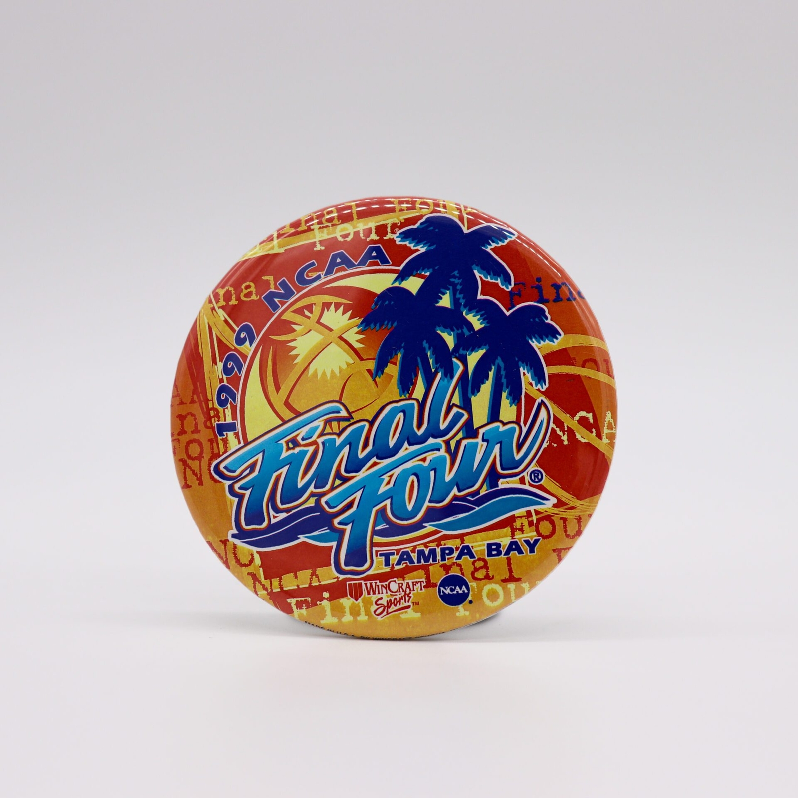 1999 NCAA Final Four Tampa Bay Pinback Button, 3 3/8” Diameter, Mint