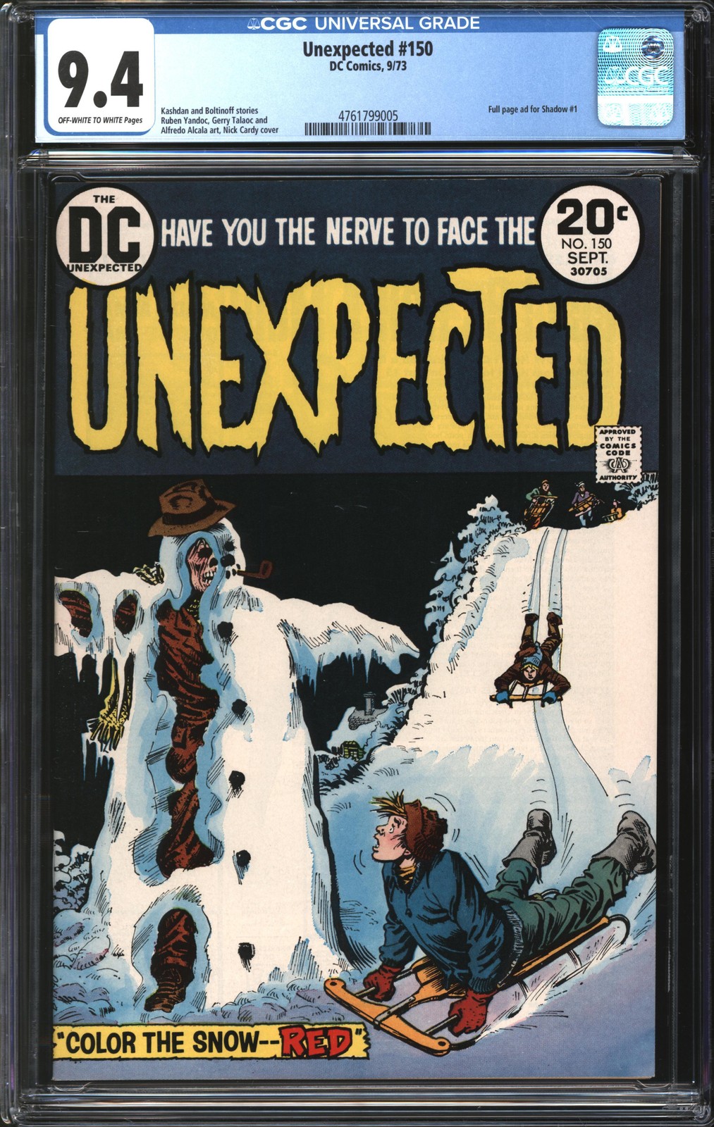Unexpected (1968) #150 CGC 9.4 NM