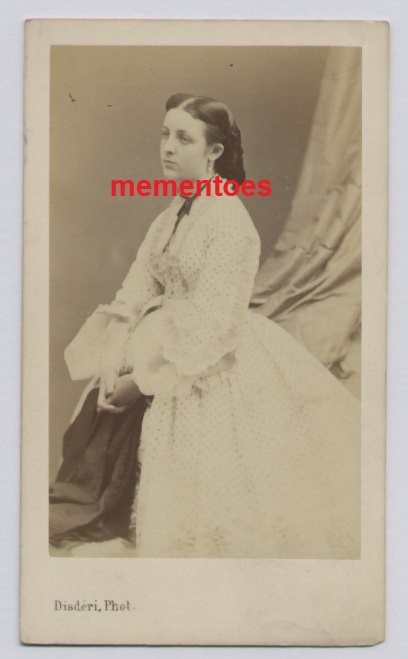 Disdéri CDV c1860's Madame Leopold Magnan Paris France