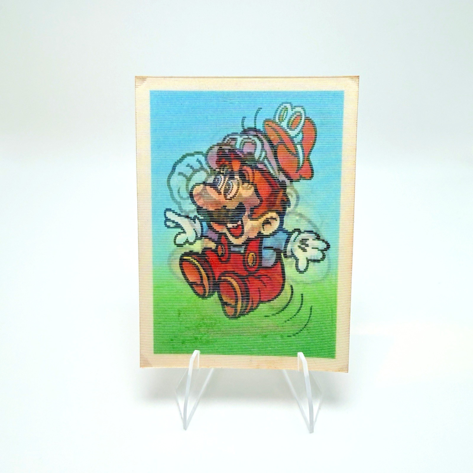 1988 Ralston Nintendo Super Mario Bros Magic Motion Lenticular Cereal Promo Card