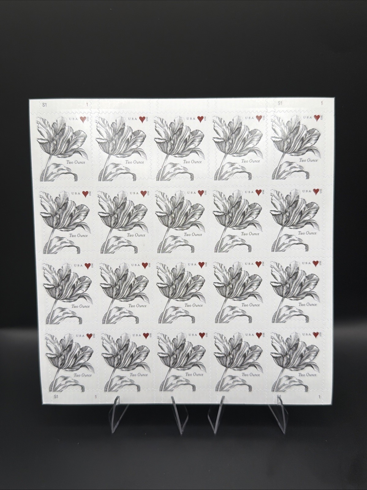 2015 USPS Two Ounce Vintage Wedding Sheet of 20 Collectible Stamps