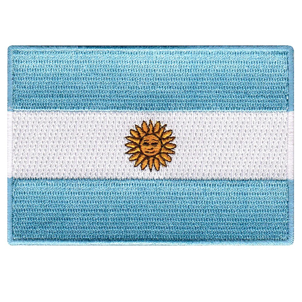 ARGENTINA FLAG PATCH BUENOS AIRES NATIONAL EMBLEM embroidered iron-on TRAVEL 