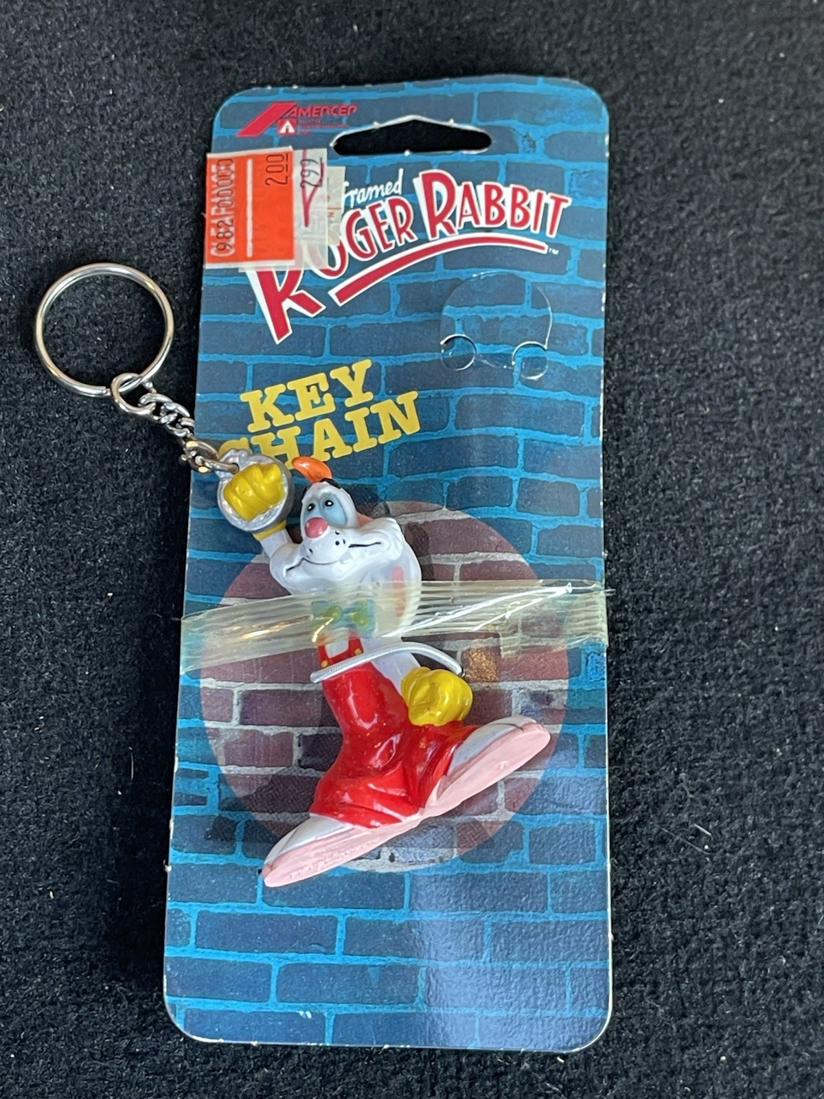 Vintage Roger Rabbit Keychain 1987 Who Framed Roger Rabbit Disney/Amblin NOS