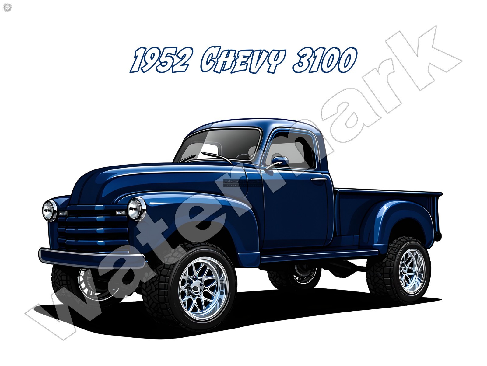 1952 Chevy 3100  Metal Sign 9