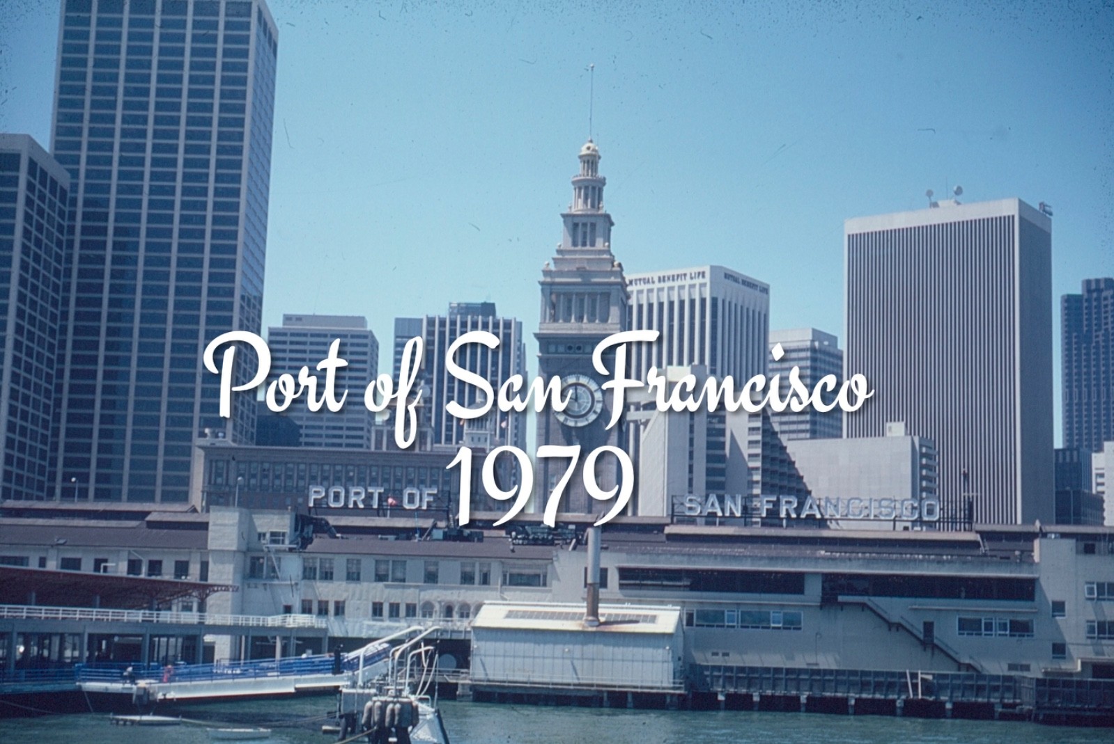 35mm slide Port of San Francisco - 1979