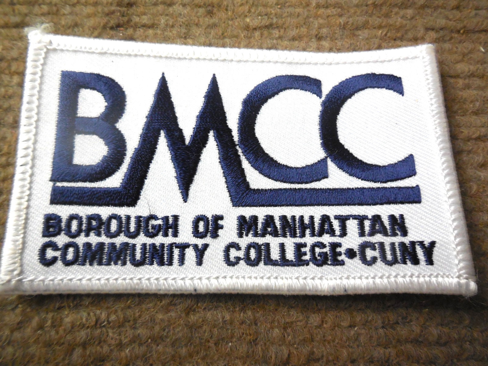 Vintage Borough Of Manhattan Community College CUNY Cloth Patch