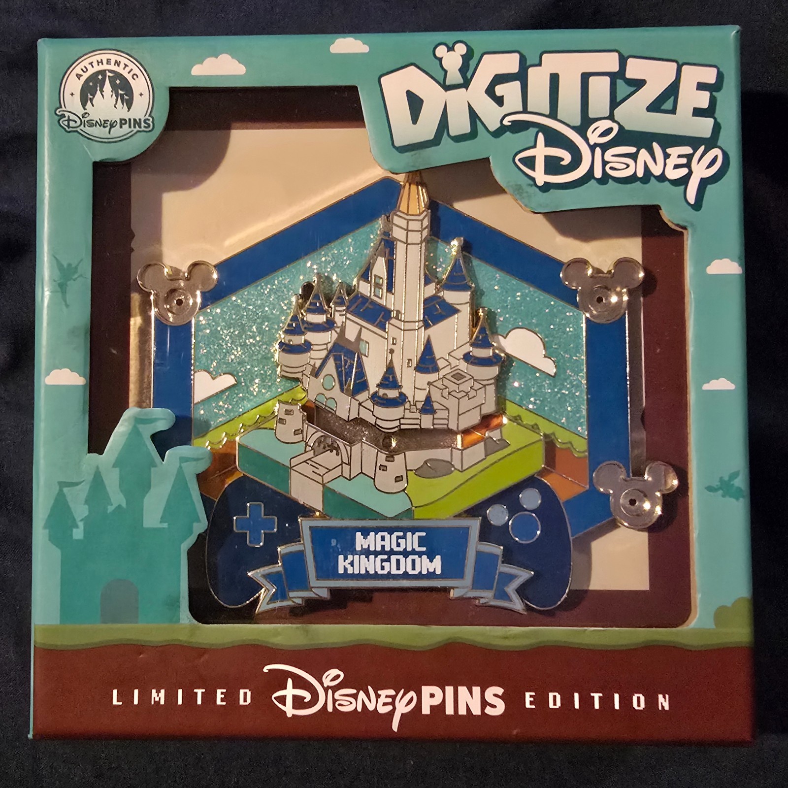 Disney Parks 2026 WDW Digitize Disney Jumbo Pin - MAGIC KINGDOM - LE