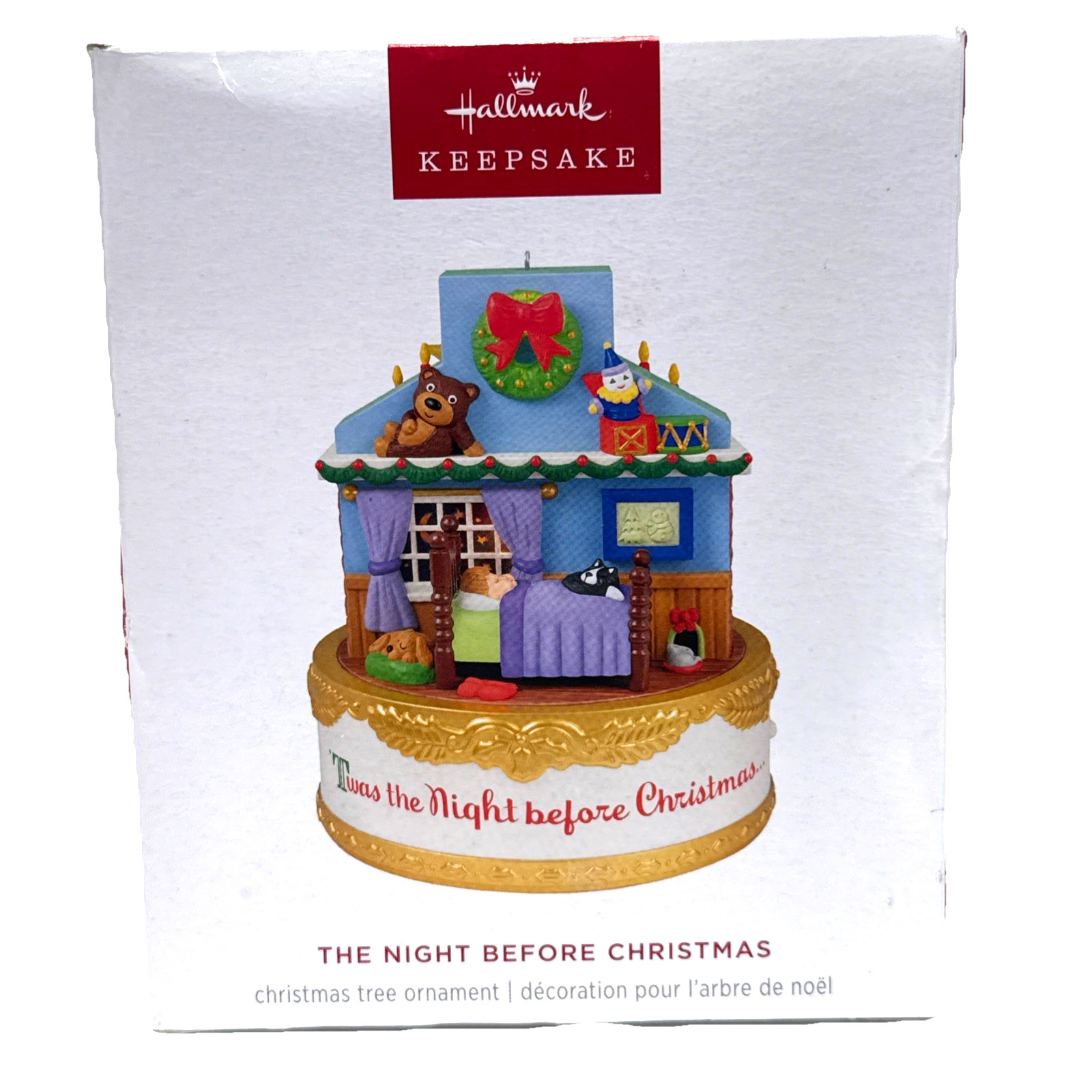 2026 Hallmark Ornament Night Before Christmas Magic Light Sound and Motion